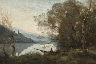 Der vertäute Bootsmann von Jean Baptiste Camille Corot